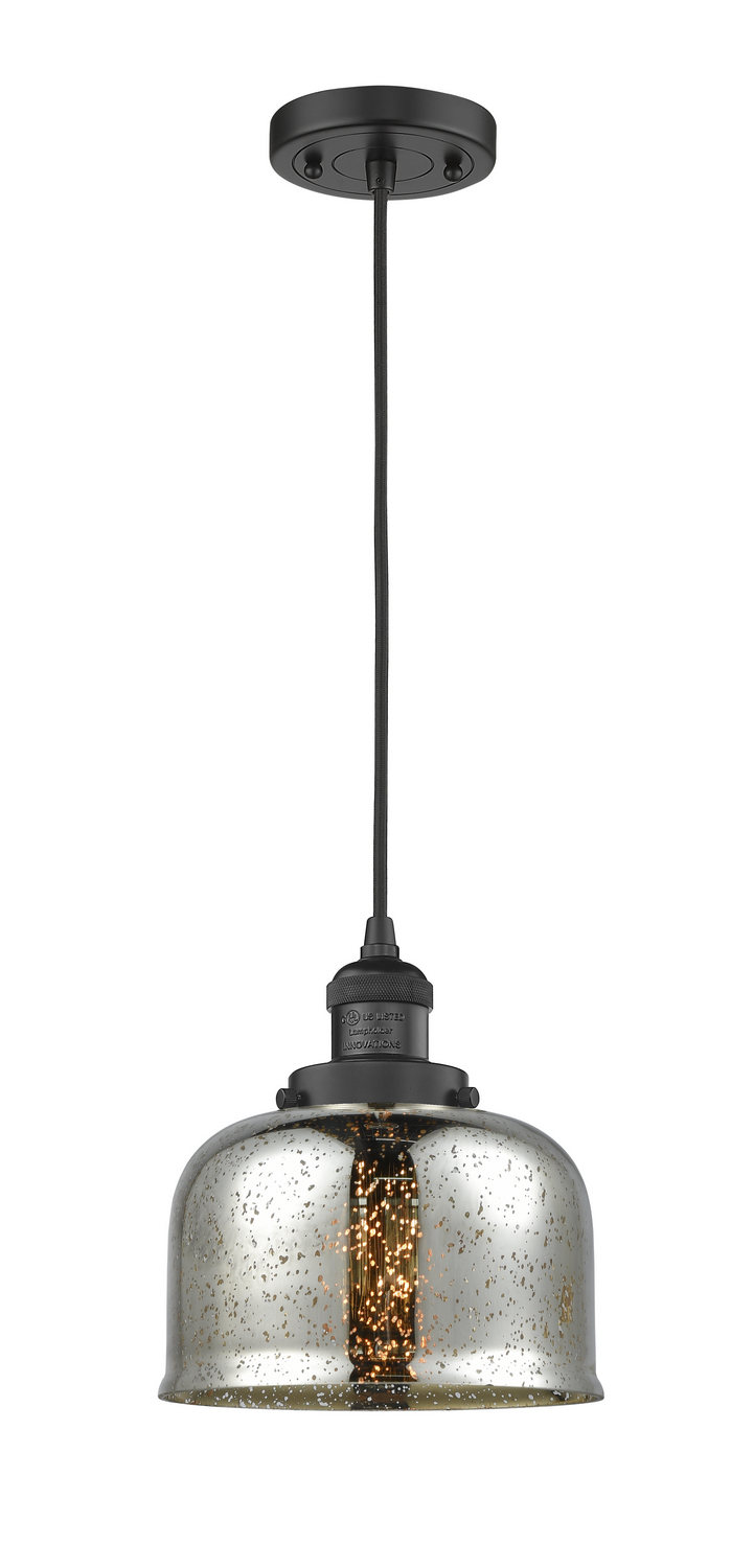 LED Mini Pendant by Innovations - Franklin Restoration Collection, Matte Black Finish - 201C-BK-G78-LED
