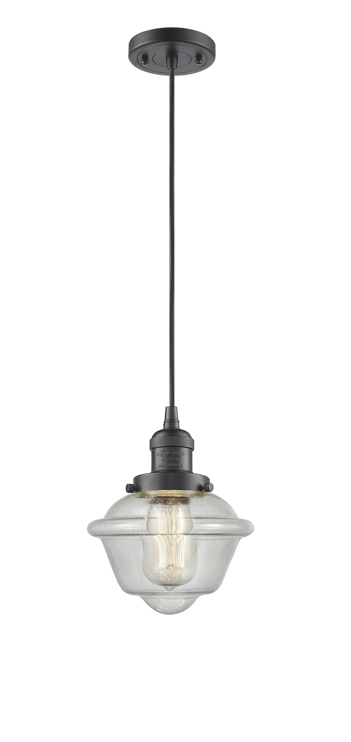 LED Mini Pendant by Innovations - Franklin Restoration Collection, Oil Rubbed Bronze Finish - 201C-OB-G534-LED