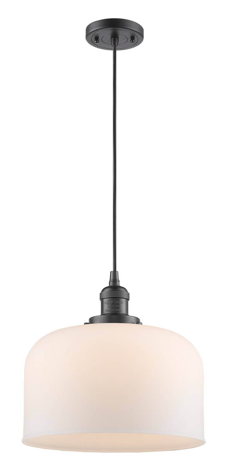 One Light Mini Pendant by Innovations - Franklin Restoration Collection, Oil Rubbed Bronze Finish - 201C-OB-G71-L