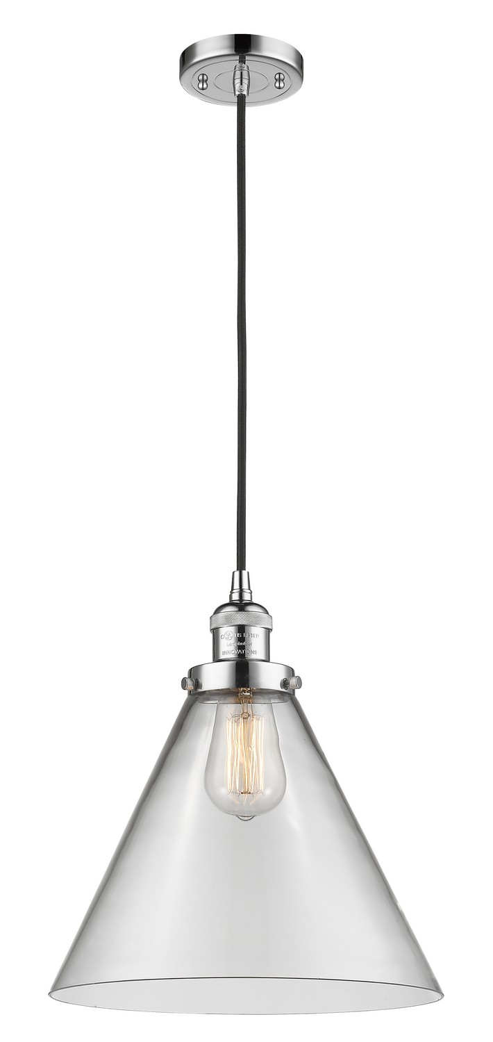 LED Mini Pendant by Innovations - Franklin Restoration Collection, Polished Chrome Finish - 201C-PC-G42-L-LED