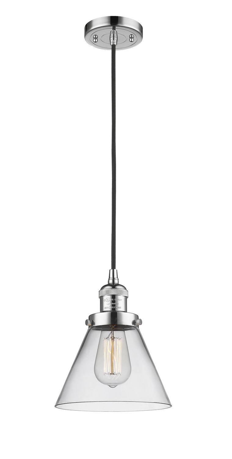 LED Mini Pendant by Innovations - Franklin Restoration Collection, Polished Chrome Finish - 201C-PC-G44-LED