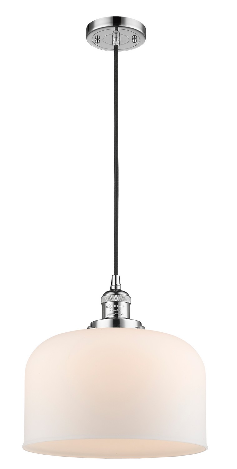 One Light Mini Pendant by Innovations - Franklin Restoration Collection, Polished Chrome Finish - 201C-PC-G71-L