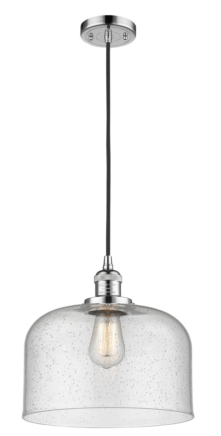 LED Mini Pendant by Innovations - Franklin Restoration Collection, Polished Chrome Finish - 201C-PC-G74-L-LED