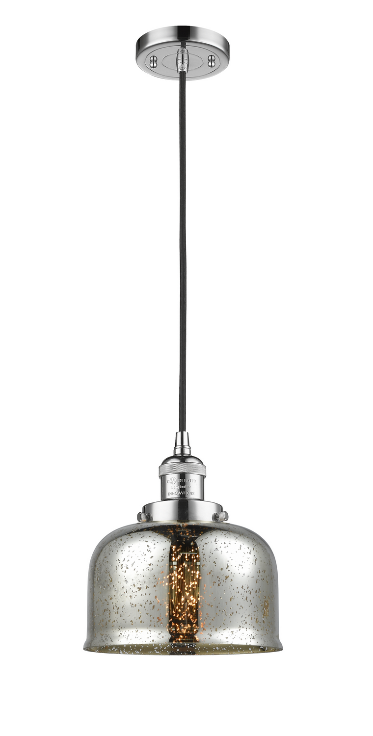 One Light Mini Pendant by Innovations - Franklin Restoration Collection, Polished Chrome Finish - 201C-PC-G78