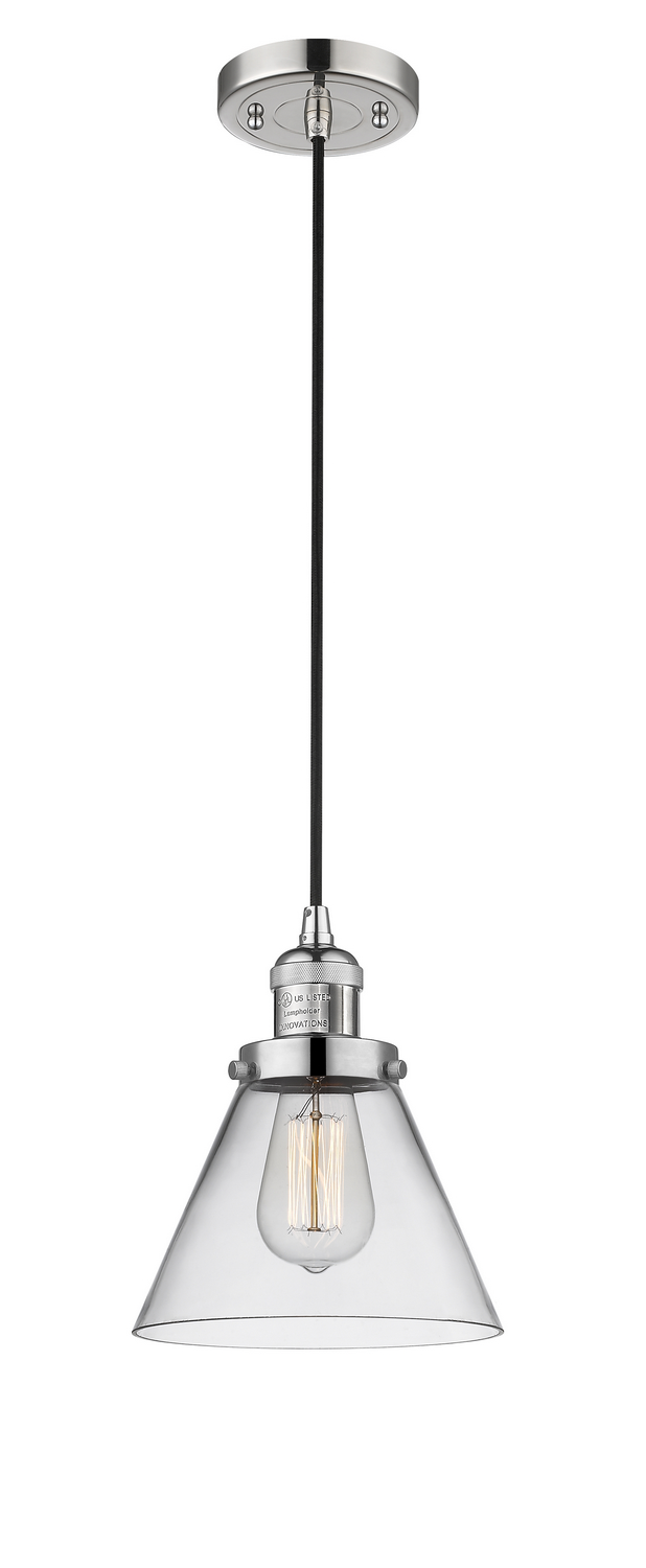LED Mini Pendant by Innovations - Franklin Restoration Collection, Polished Nickel Finish - 201C-PN-G42-LED