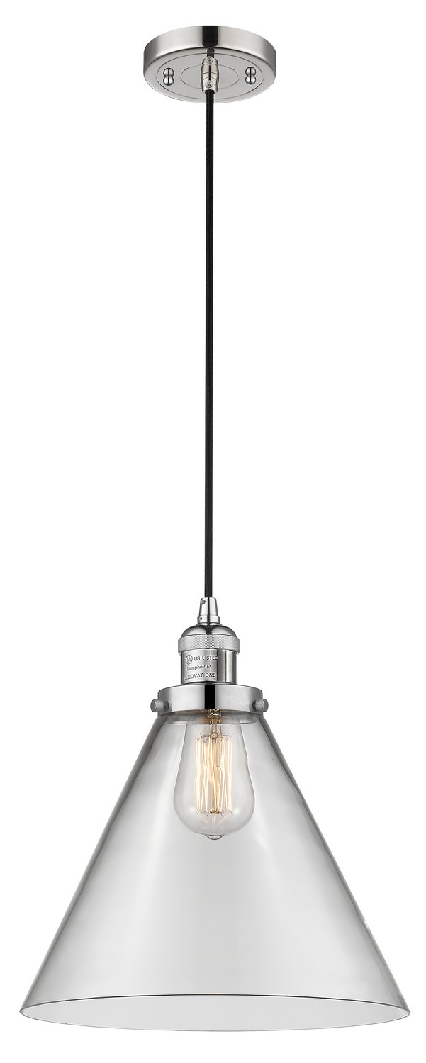 LED Mini Pendant by Innovations - Franklin Restoration Collection, Polished Nickel Finish - 201C-PN-G42-L-LED