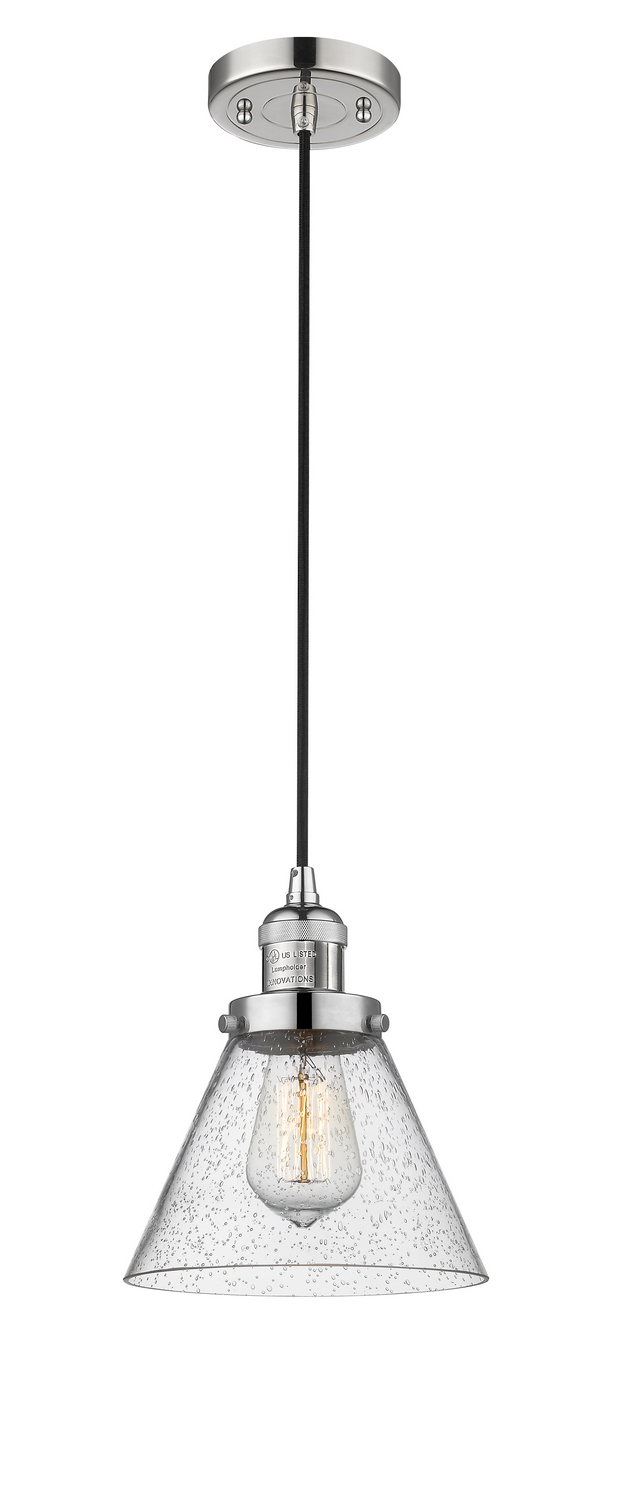 LED Mini Pendant by Innovations - Franklin Restoration Collection, Polished Nickel Finish - 201C-PN-G44-LED