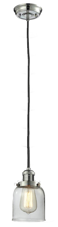 LED Mini Pendant by Innovations - Franklin Restoration Collection, Polished Nickel Finish - 201C-PN-G52-LED