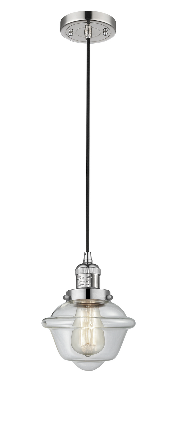 One Light Mini Pendant by Innovations - Franklin Restoration Collection, Polished Nickel Finish - 201C-PN-G532