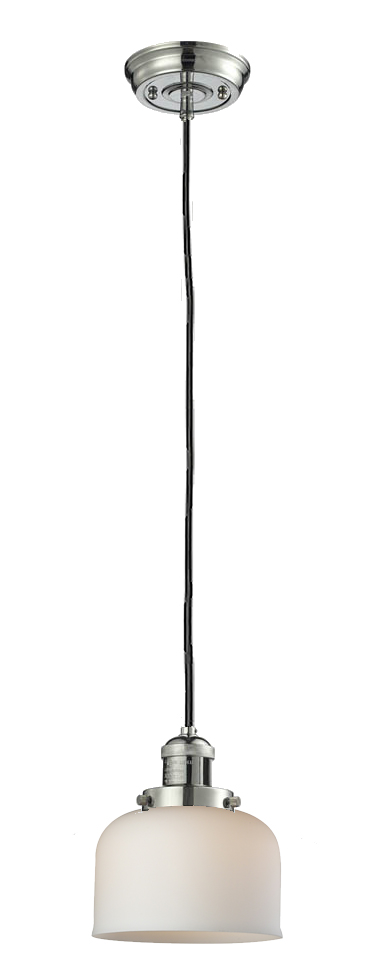 LED Mini Pendant by Innovations - Franklin Restoration Collection, Polished Nickel Finish - 201C-PN-G71-LED