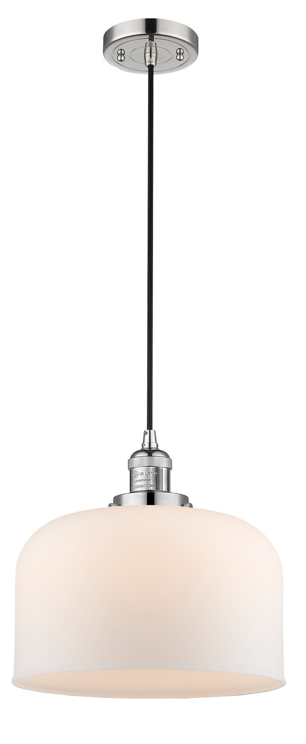LED Mini Pendant by Innovations - Franklin Restoration Collection, Polished Nickel Finish - 201C-PN-G71-L-LED