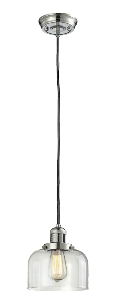 LED Mini Pendant by Innovations - Franklin Restoration Collection, Polished Nickel Finish - 201C-PN-G72-LED