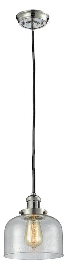 LED Mini Pendant by Innovations - Franklin Restoration Collection, Polished Nickel Finish - 201C-PN-G74-LED
