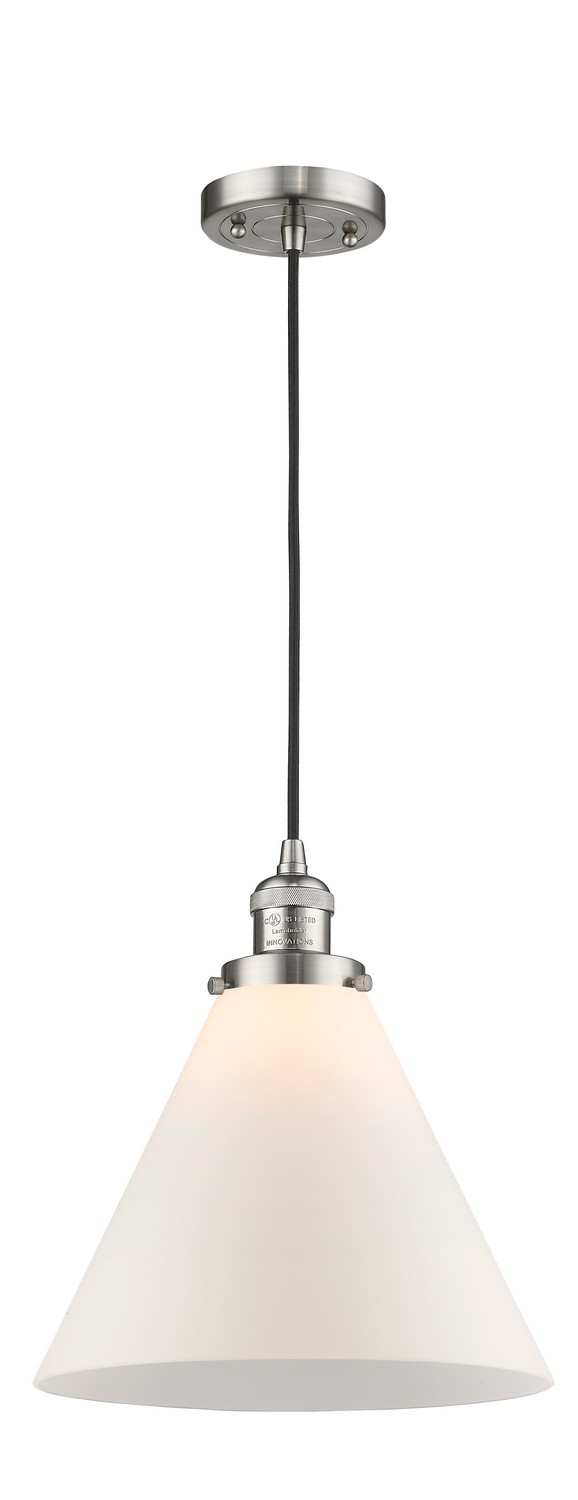 LED Mini Pendant by Innovations - Franklin Restoration Collection, Brushed Satin Nickel Finish - 201C-SN-G41-L-LED