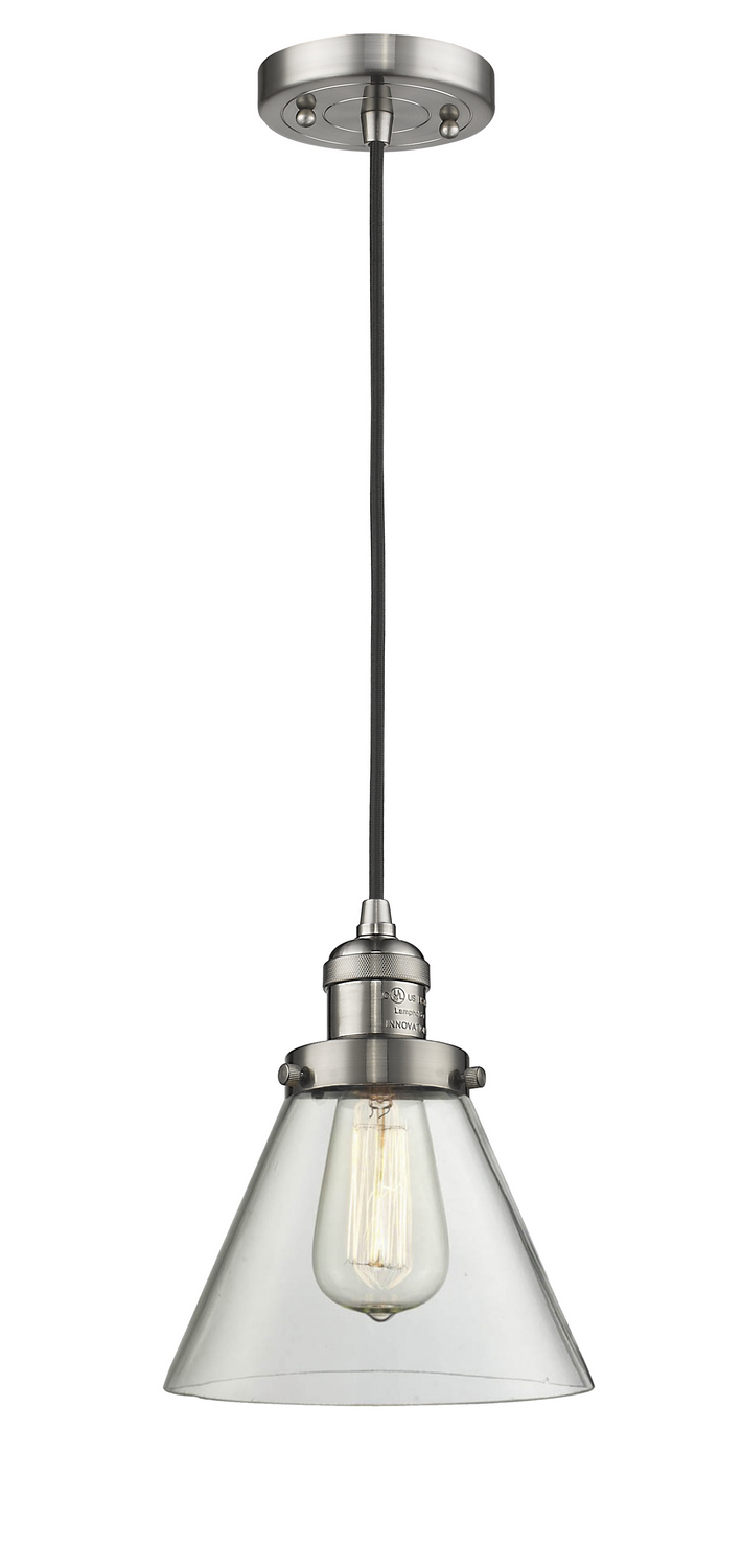 LED Mini Pendant by Innovations - Franklin Restoration Collection, Brushed Satin Nickel Finish - 201C-SN-G42-LED
