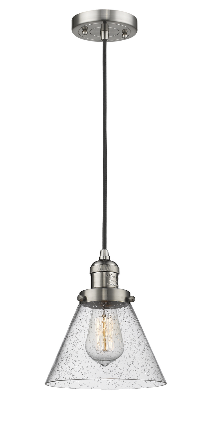 LED Mini Pendant by Innovations - Franklin Restoration Collection, Brushed Satin Nickel Finish - 201C-SN-G44-LED