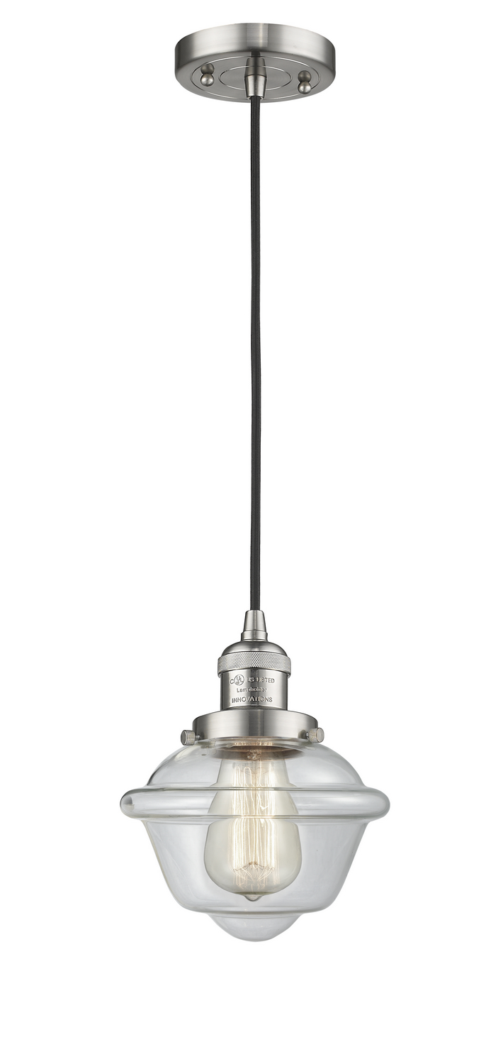 One Light Mini Pendant by Innovations - Franklin Restoration Collection, Brushed Satin Nickel Finish - 201C-SN-G532