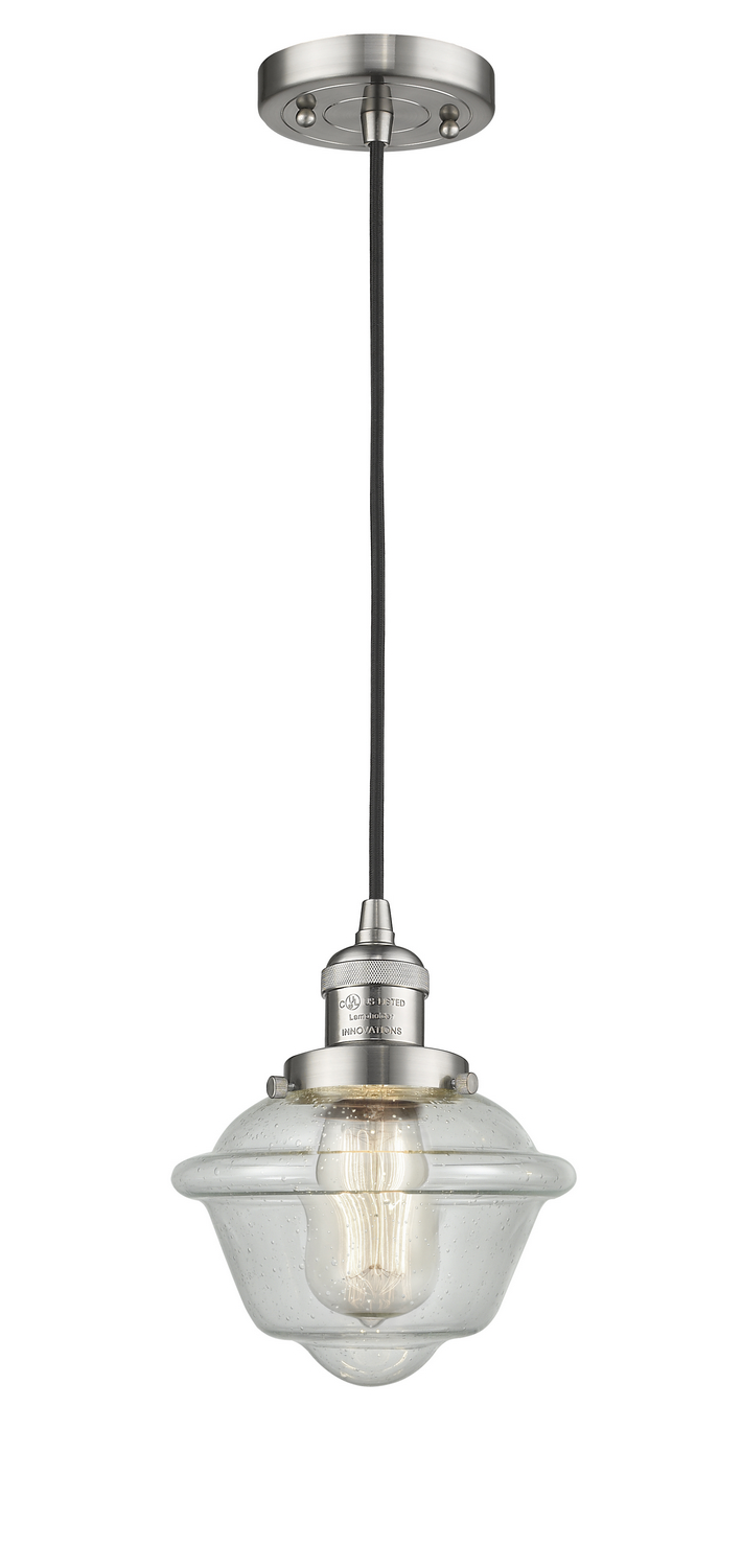 One Light Mini Pendant by Innovations - Franklin Restoration Collection, Brushed Satin Nickel Finish - 201C-SN-G534