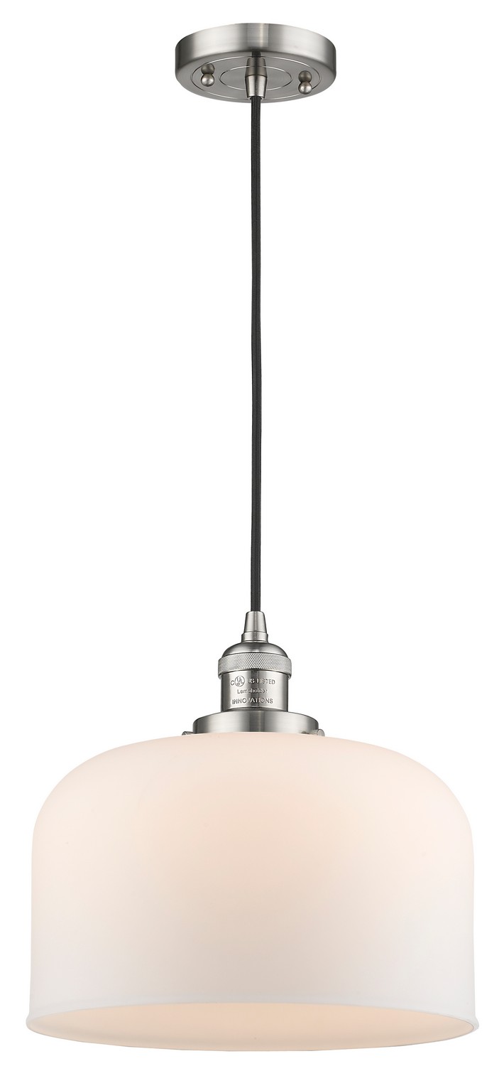 One Light Mini Pendant by Innovations - Franklin Restoration Collection, Brushed Satin Nickel Finish - 201C-SN-G71-L