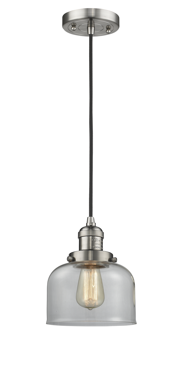 LED Mini Pendant by Innovations - Franklin Restoration Collection, Brushed Satin Nickel Finish - 201C-SN-G72-LED