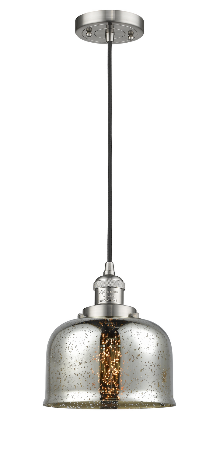 LED Mini Pendant by Innovations - Franklin Restoration Collection, Brushed Satin Nickel Finish - 201C-SN-G78-LED