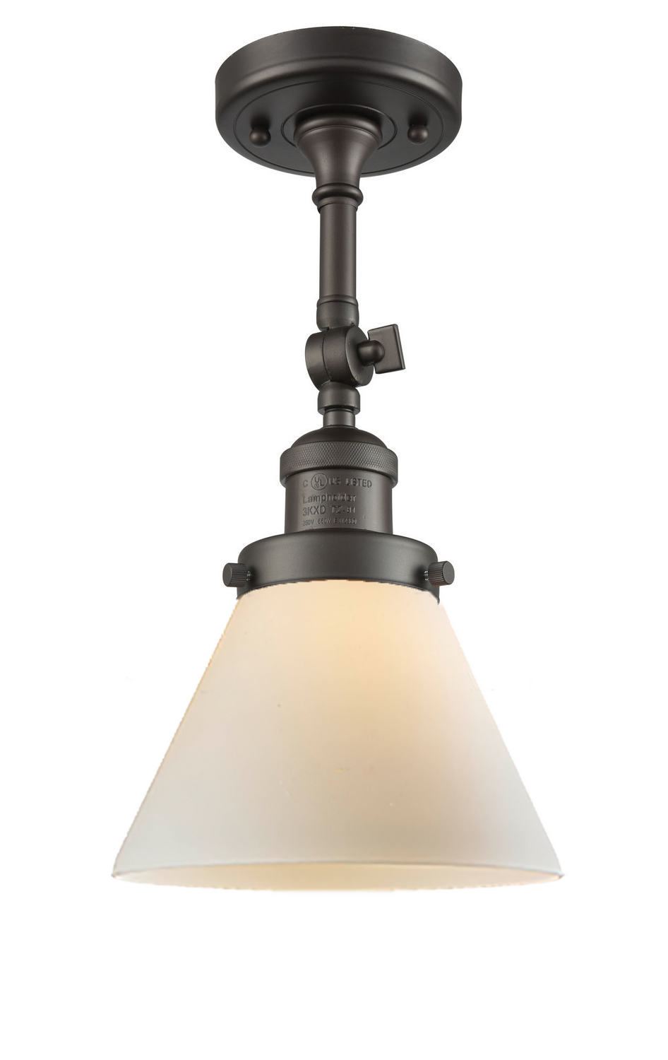 LED Semi-Flush Mount by Innovations - Franklin Restoration Collection, Oil Rubbed Bronze Finish - 201F-OB-G41-LED