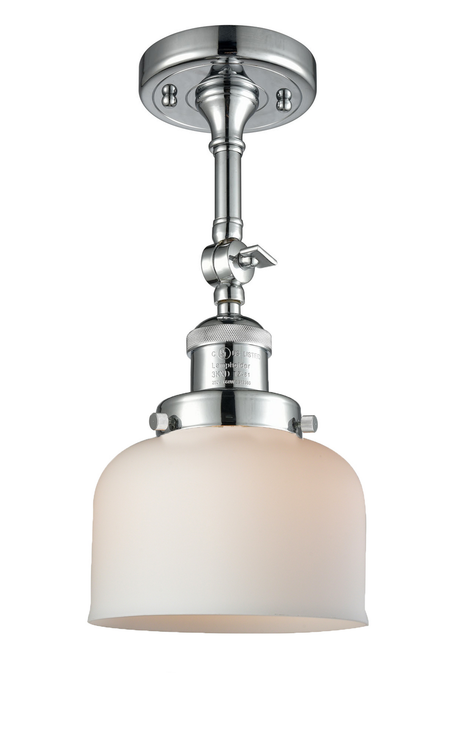 LED Semi-Flush Mount by Innovations - Franklin Restoration Collection, Polished Chrome Finish - 201F-PC-G71-LED