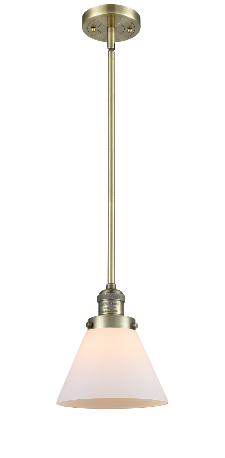 One Light Mini Pendant by Innovations - Franklin Restoration Collection, Antique Brass Finish - 201S-AB-G41