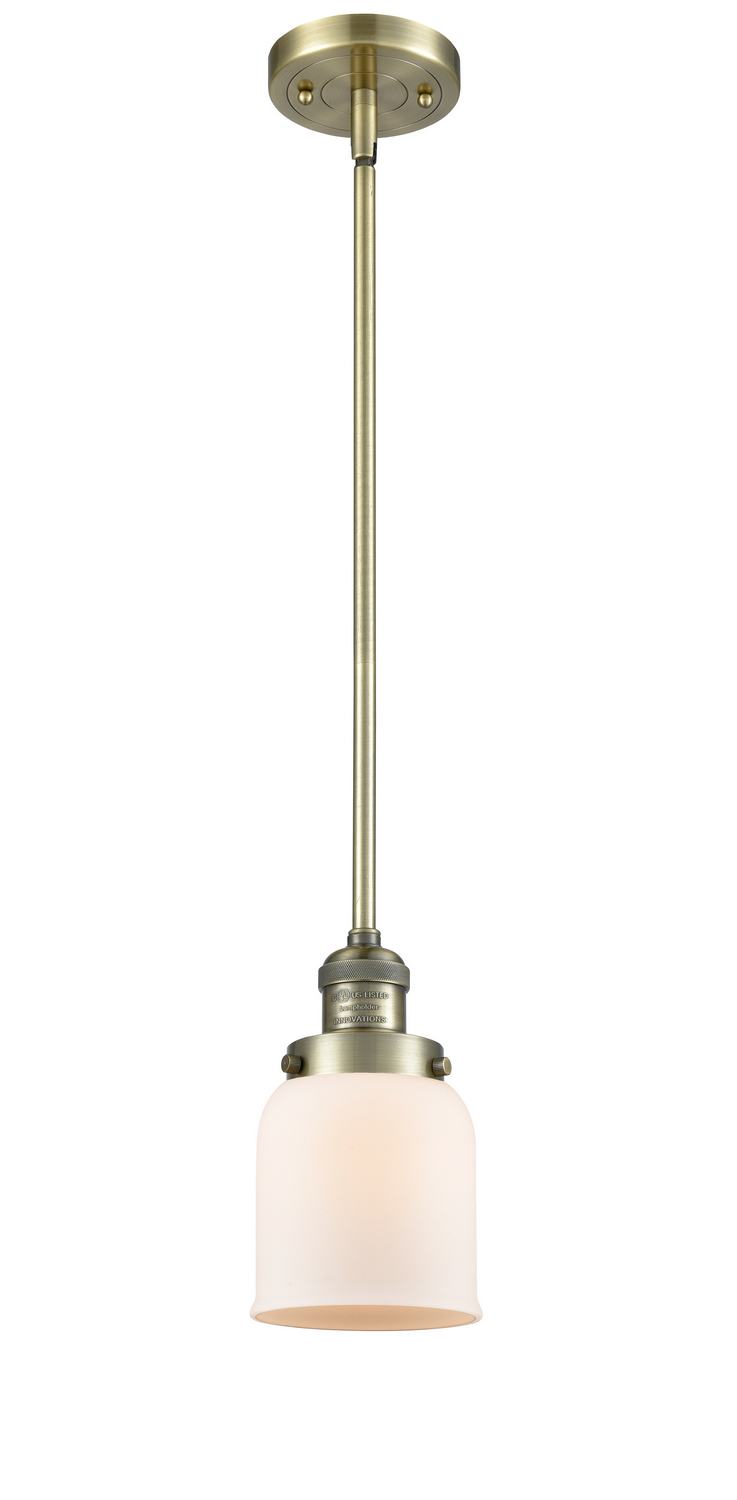 One Light Mini Pendant by Innovations - Franklin Restoration Collection, Antique Brass Finish - 201S-AB-G51