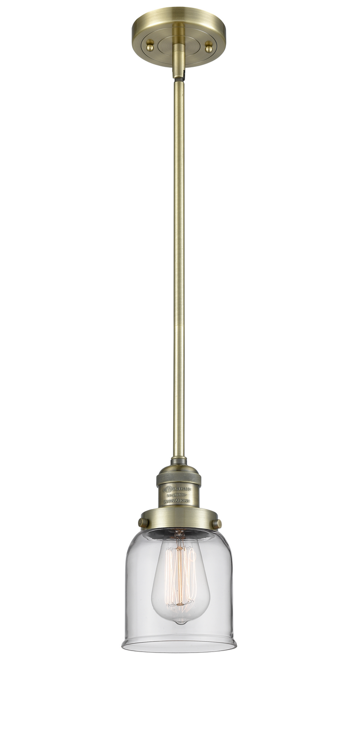 LED Mini Pendant by Innovations - Franklin Restoration Collection, Antique Brass Finish - 201S-AB-G52-LED