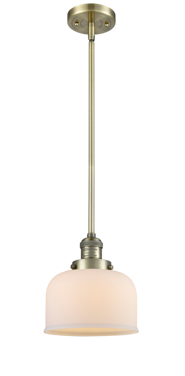 LED Mini Pendant by Innovations - Franklin Restoration Collection, Antique Brass Finish - 201S-AB-G71-LED