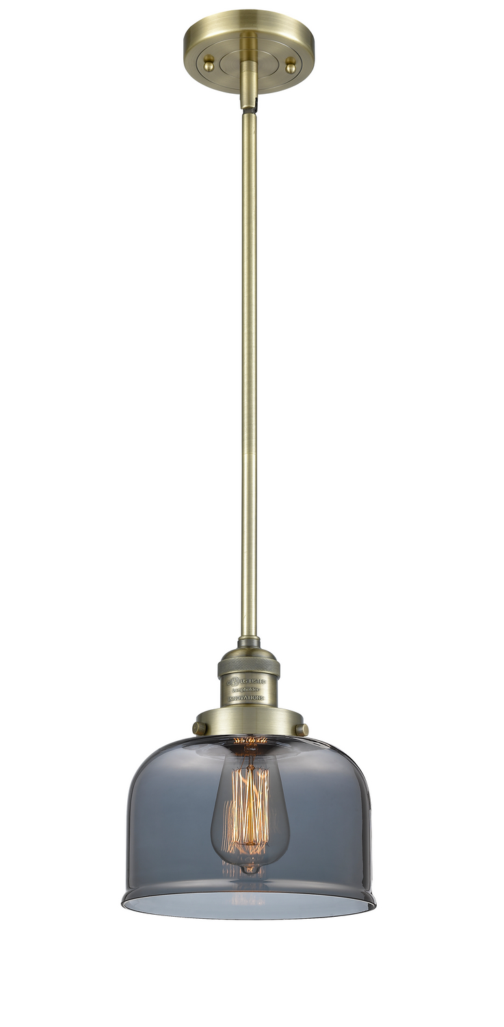 LED Mini Pendant by Innovations - Franklin Restoration Collection, Antique Brass Finish - 201S-AB-G73-LED