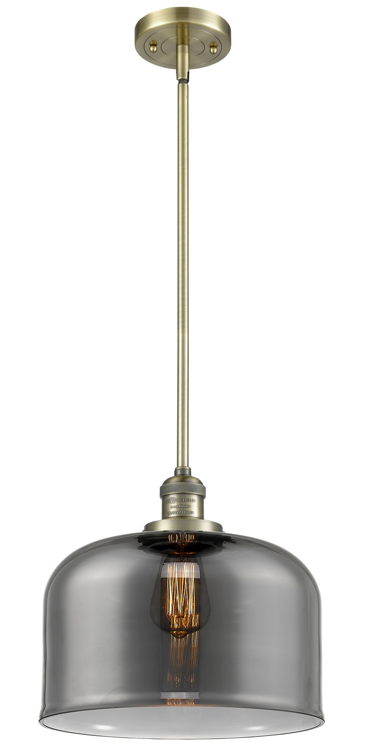 LED Mini Pendant by Innovations - Franklin Restoration Collection, Antique Brass Finish - 201S-AB-G73-L-LED