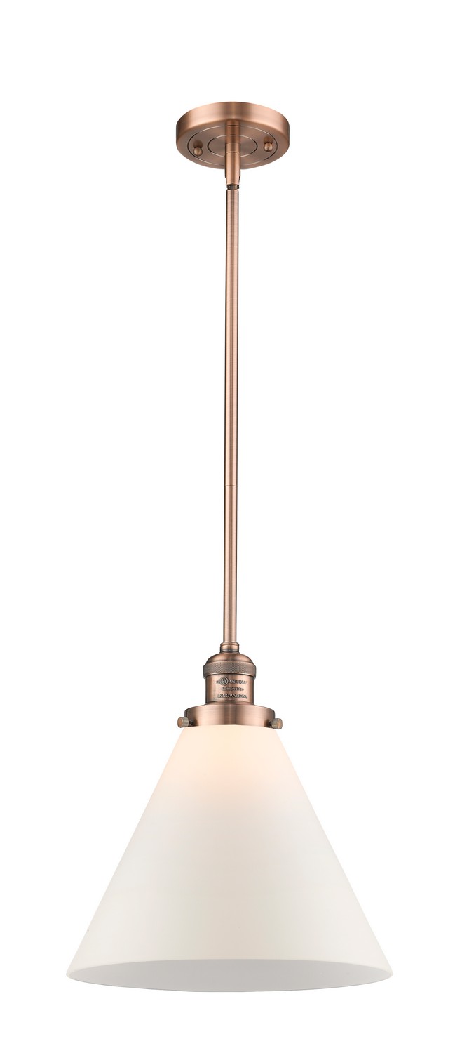 One Light Mini Pendant by Innovations - Franklin Restoration Collection, Antique Copper Finish - 201S-AC-G41-L