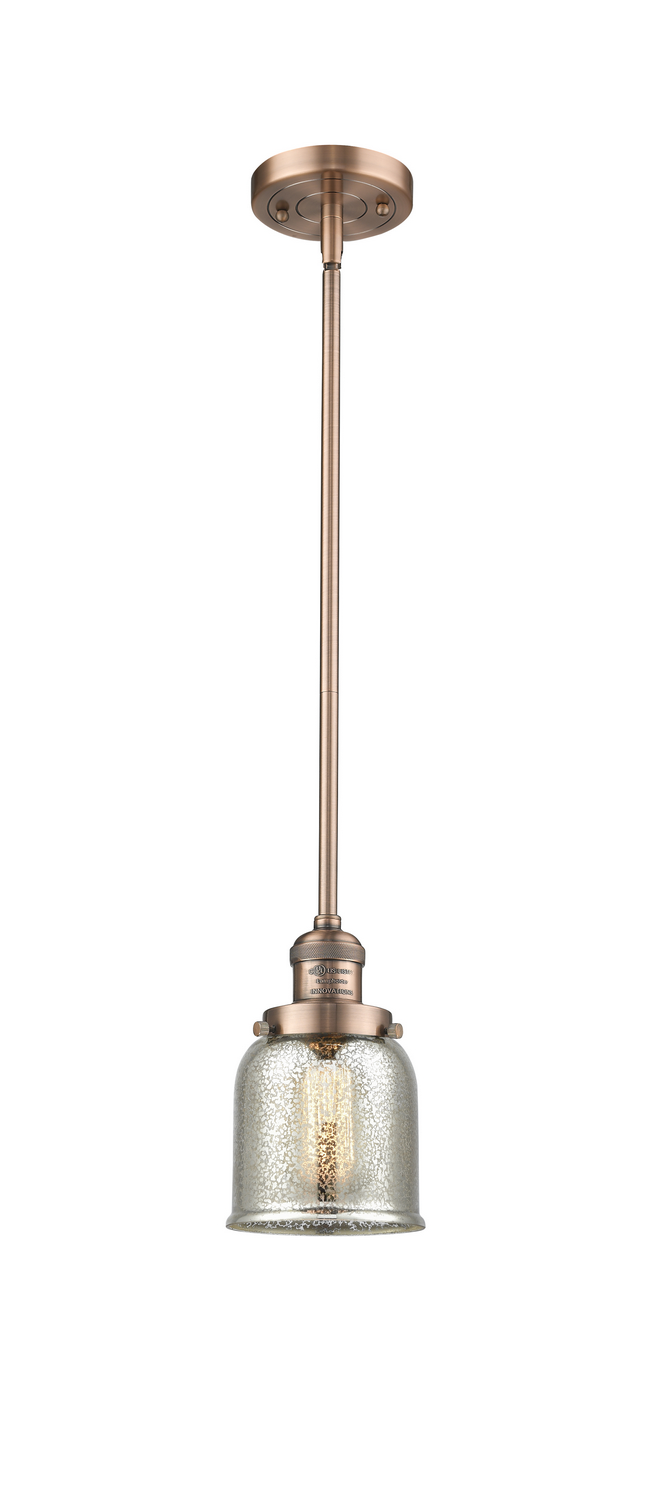 One Light Mini Pendant by Innovations - Franklin Restoration Collection, Antique Copper Finish - 201S-AC-G58