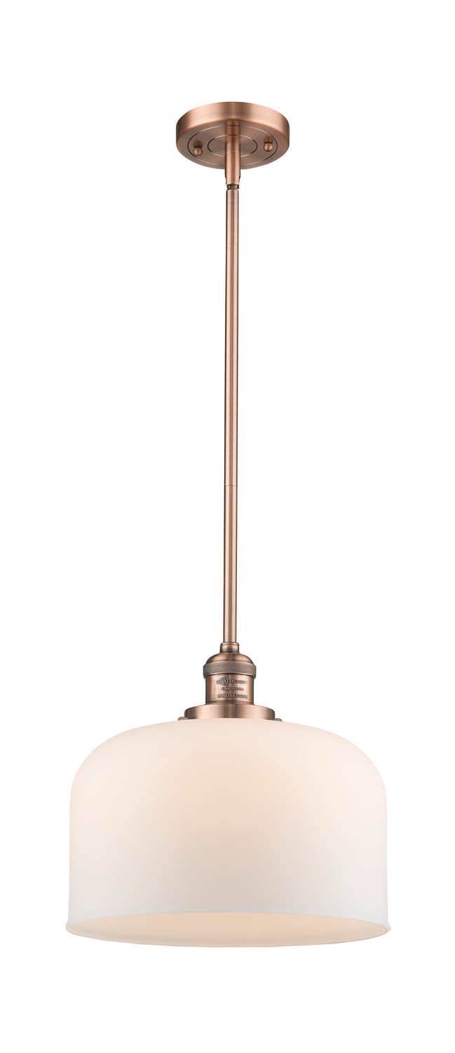 One Light Mini Pendant by Innovations - Franklin Restoration Collection, Antique Copper Finish - 201S-AC-G71-L