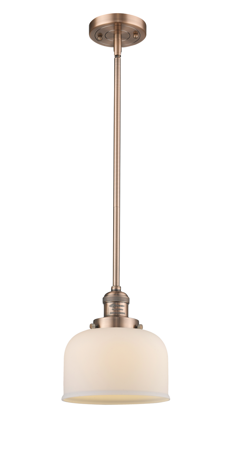LED Mini Pendant by Innovations - Franklin Restoration Collection, Antique Copper Finish - 201S-AC-G71-LED