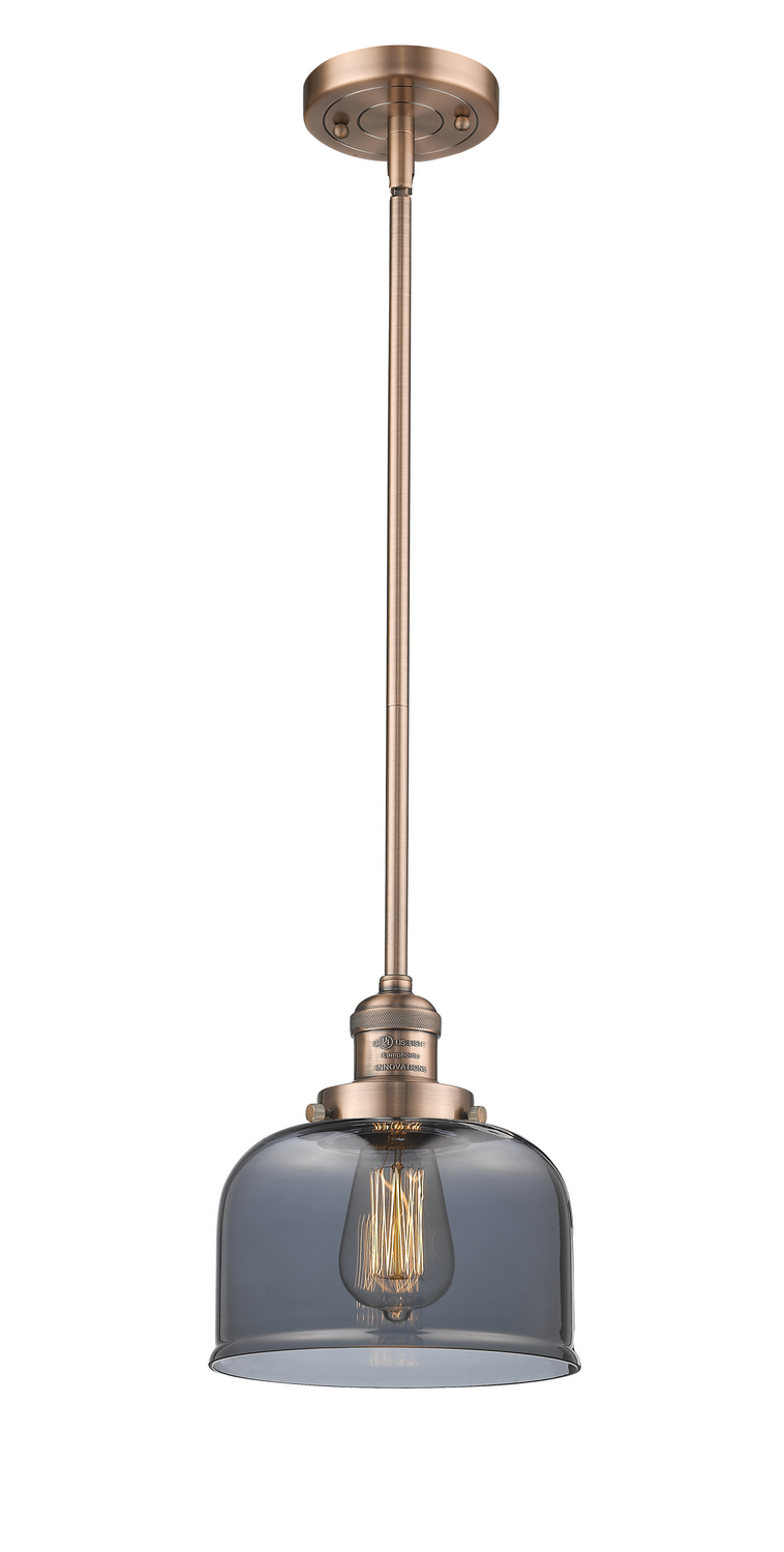 LED Mini Pendant by Innovations - Franklin Restoration Collection, Antique Copper Finish - 201S-AC-G73-LED