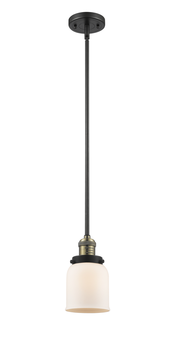 LED Mini Pendant by Innovations - Franklin Restoration Collection, Black Antique Brass Finish - 201S-BAB-G51-LED