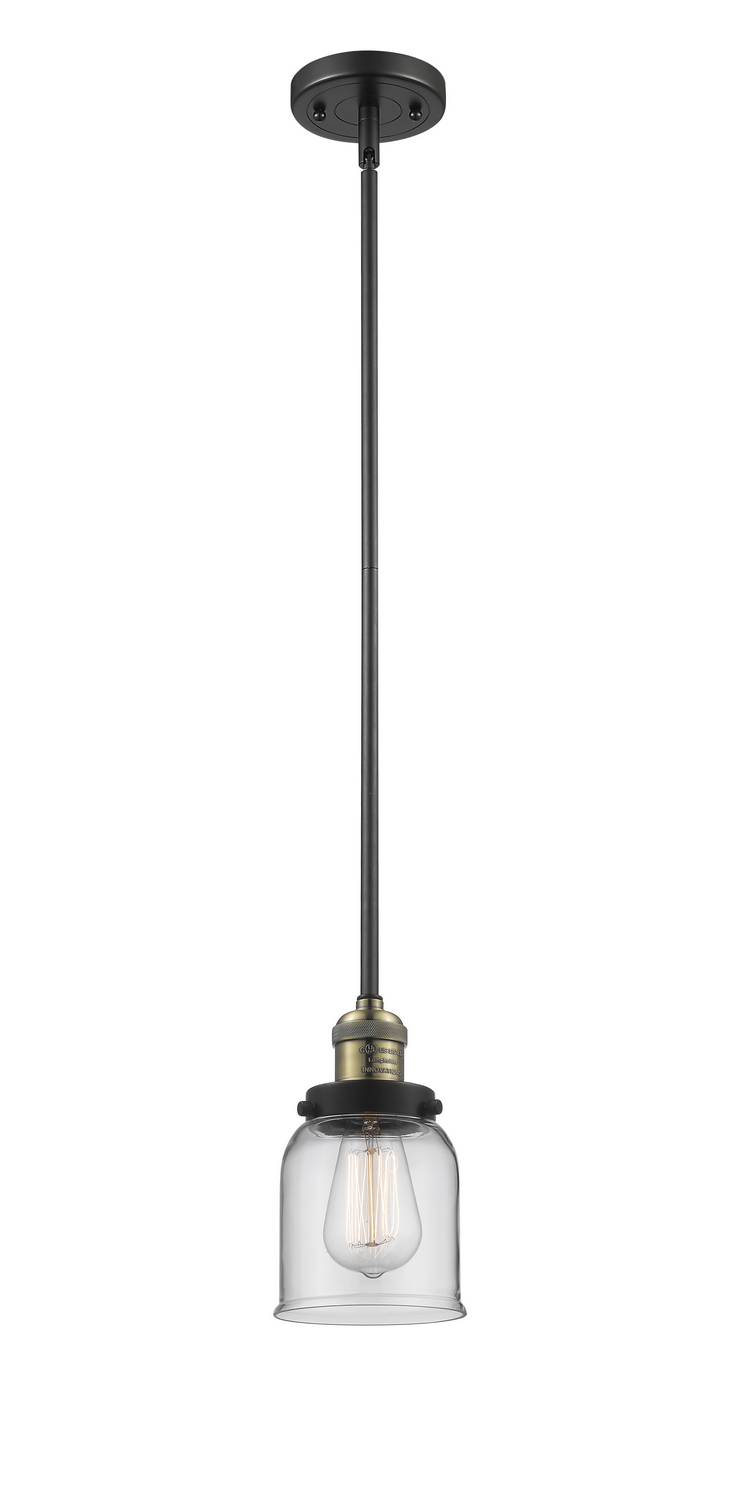 LED Mini Pendant by Innovations - Franklin Restoration Collection, Black Antique Brass Finish - 201S-BAB-G52-LED