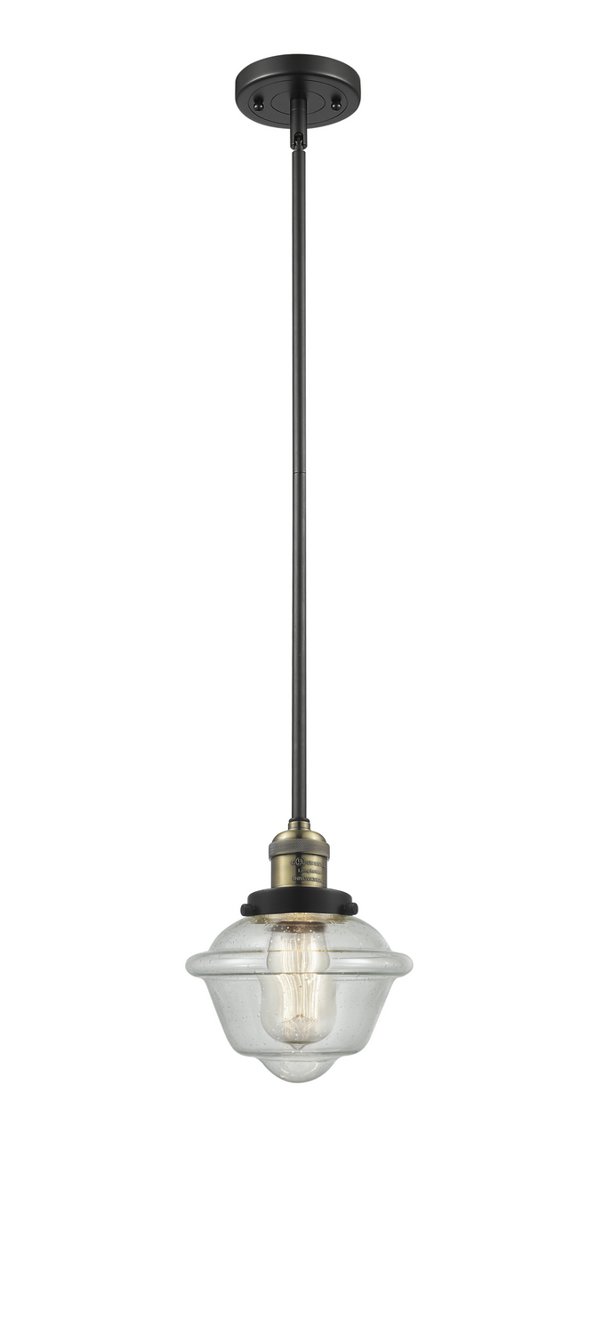 LED Mini Pendant by Innovations - Franklin Restoration Collection, Black Antique Brass Finish - 201S-BAB-G534-LED