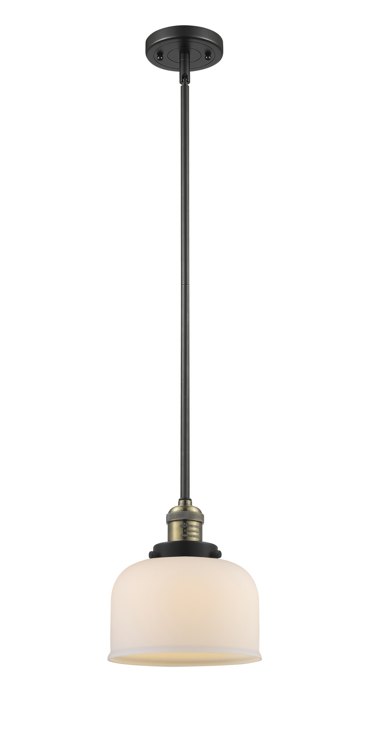 LED Mini Pendant by Innovations - Franklin Restoration Collection, Black Antique Brass Finish - 201S-BAB-G71-LED