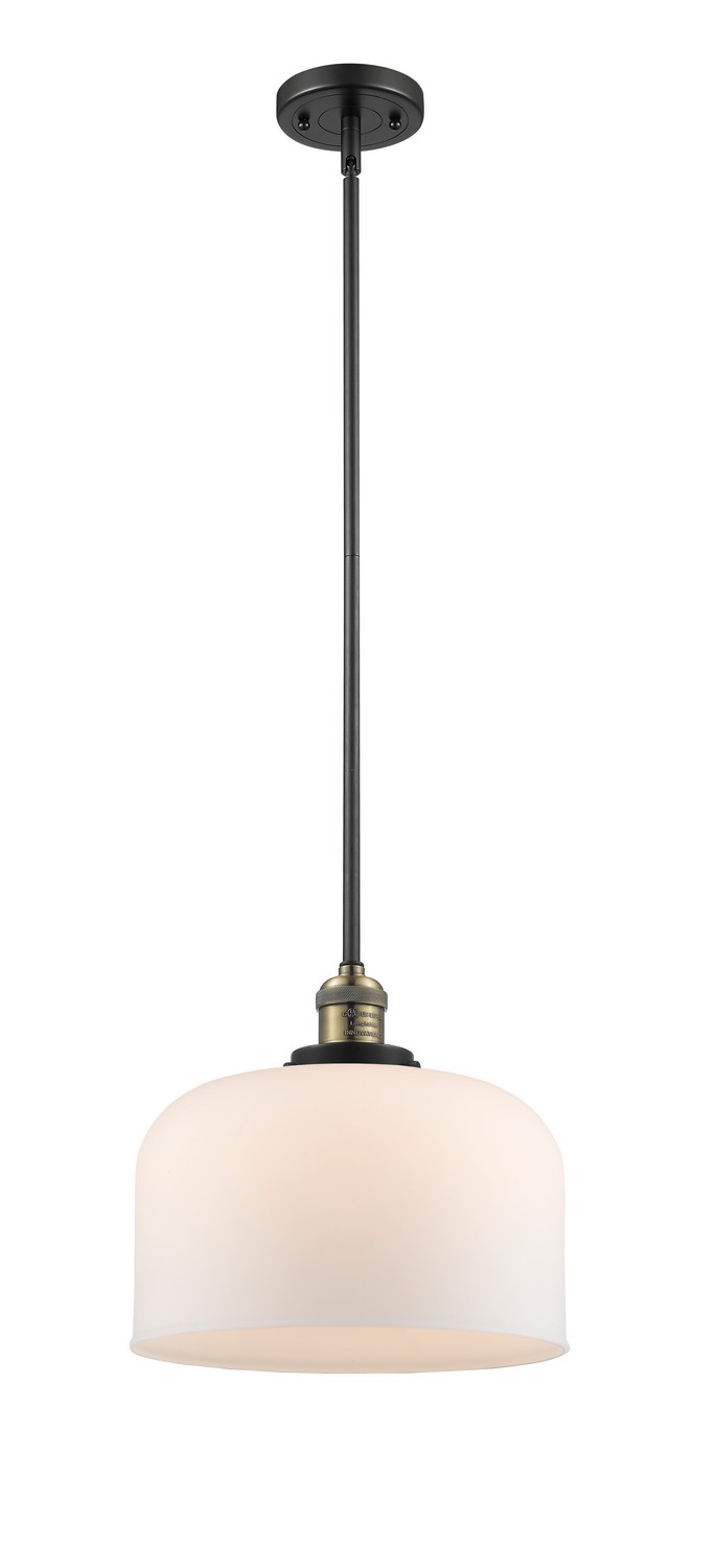LED Mini Pendant by Innovations - Franklin Restoration Collection, Black Antique Brass Finish - 201S-BAB-G71-L-LED