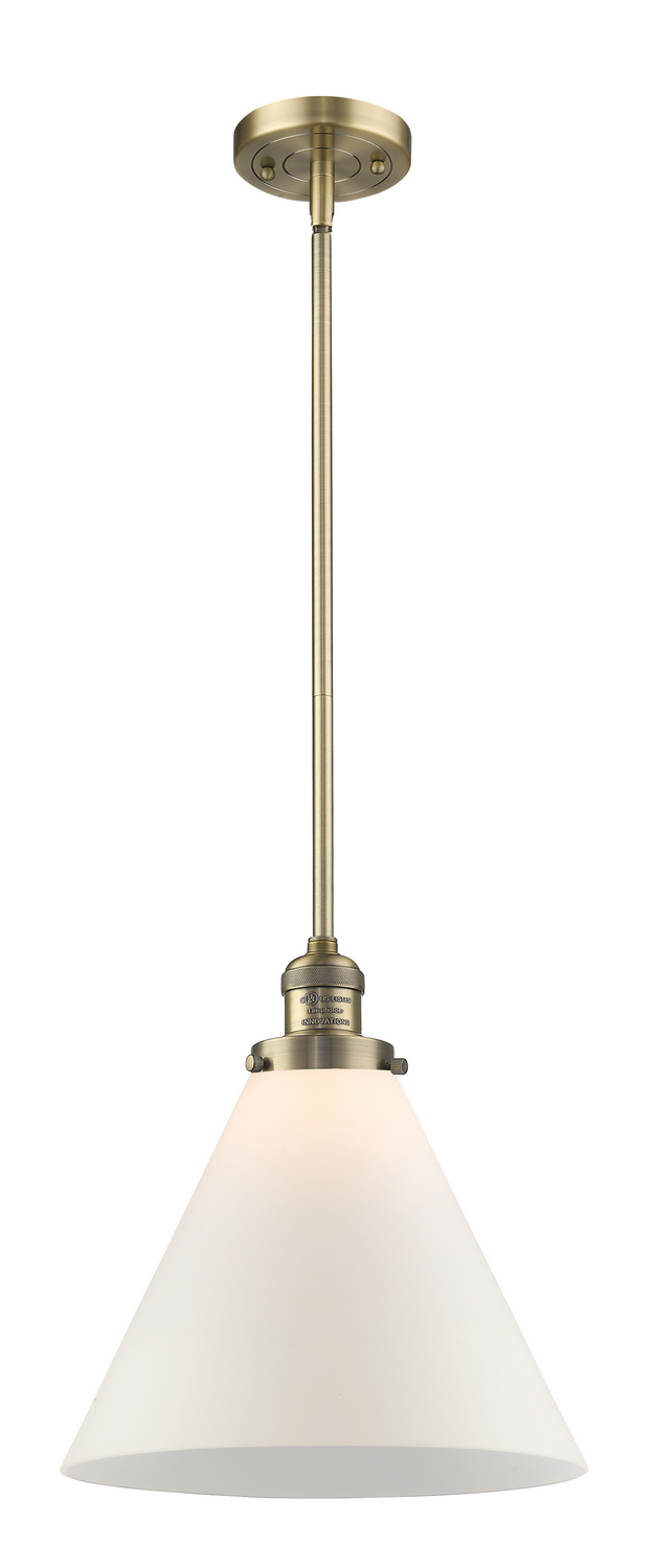 One Light Mini Pendant by Innovations - Franklin Restoration Collection, Brushed Brass Finish - 201S-BB-G41-L