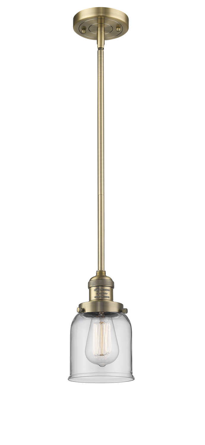 LED Mini Pendant by Innovations - Franklin Restoration Collection, Brushed Brass Finish - 201S-BB-G52-LED