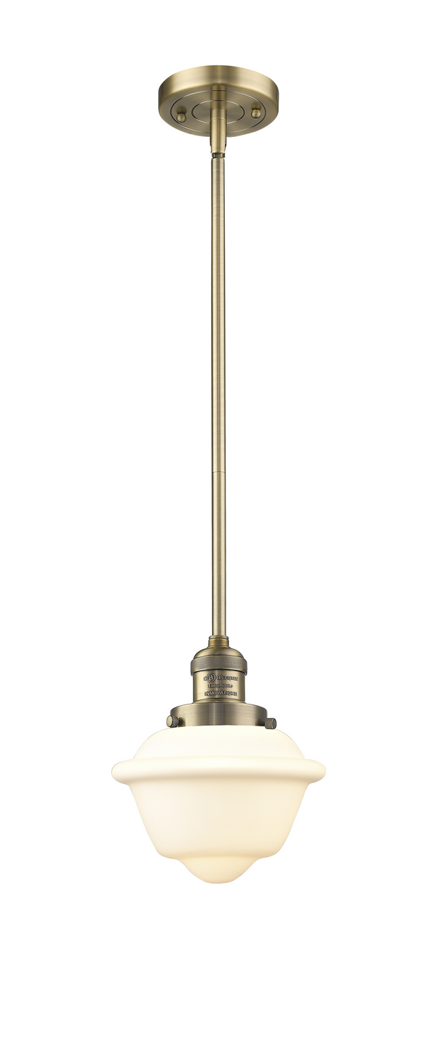 One Light Mini Pendant by Innovations - Franklin Restoration Collection, Brushed Brass Finish - 201S-BB-G531
