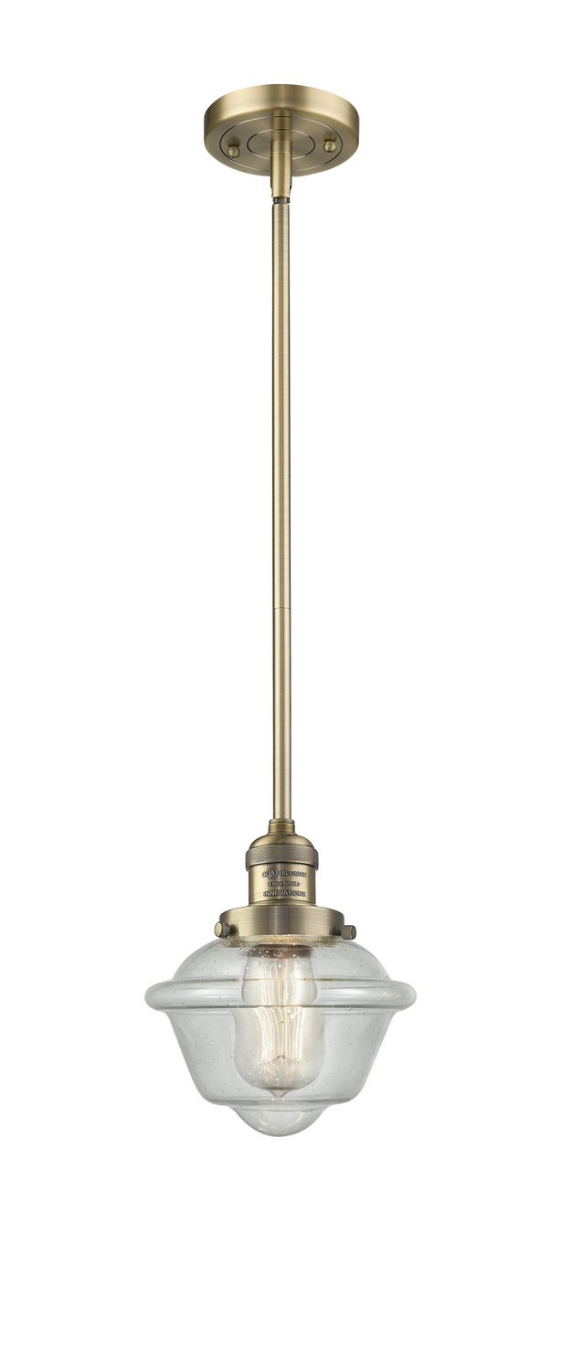 LED Mini Pendant by Innovations - Franklin Restoration Collection, Brushed Brass Finish - 201S-BB-G534-LED