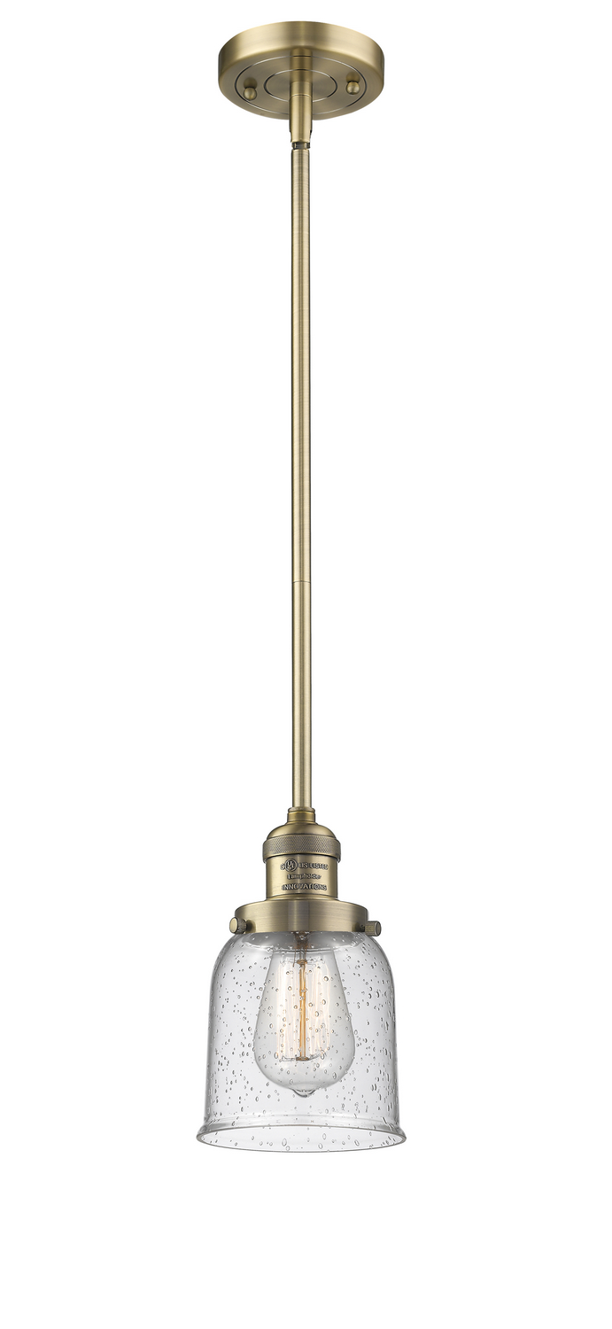 LED Mini Pendant by Innovations - Franklin Restoration Collection, Brushed Brass Finish - 201S-BB-G54-LED