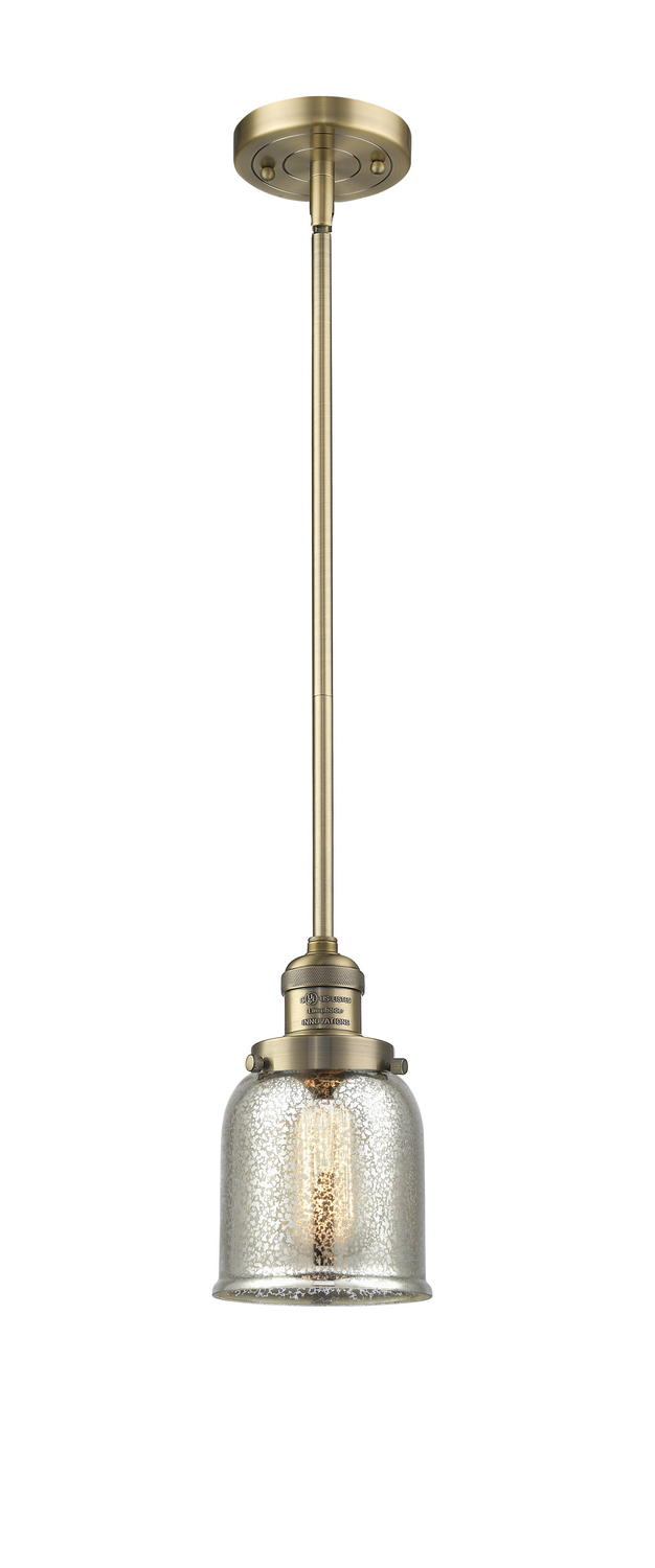 One Light Mini Pendant by Innovations - Franklin Restoration Collection, Brushed Brass Finish - 201S-BB-G58
