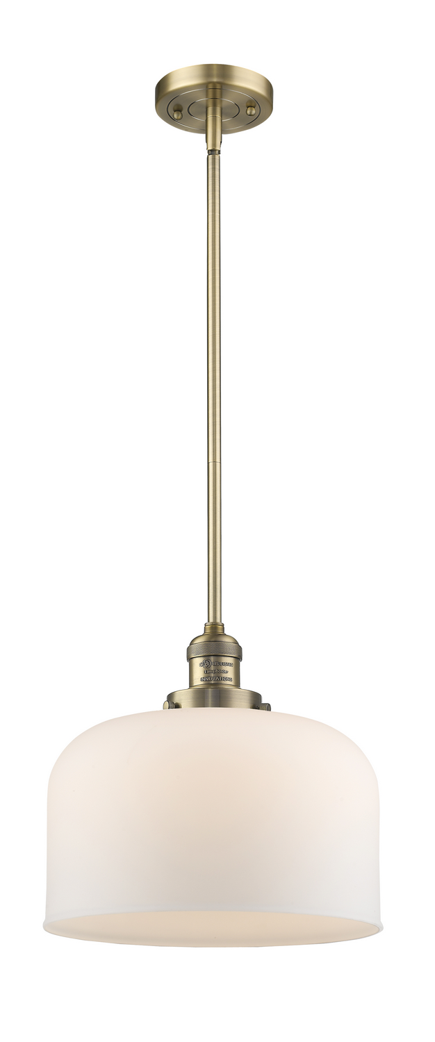 One Light Mini Pendant by Innovations - Franklin Restoration Collection, Brushed Brass Finish - 201S-BB-G71-L